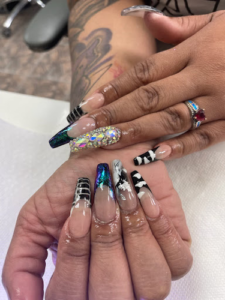 Modern Crystal Nails